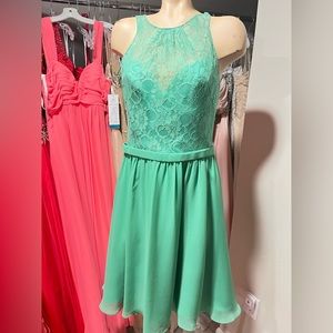Soft Green: Juniper. Size 8 Dress.